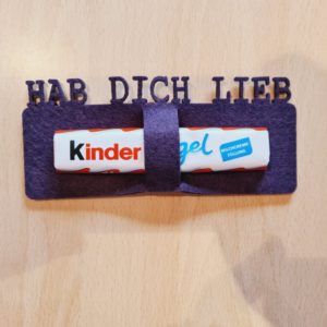 Filz Schokoladenhalter - Mareve Design