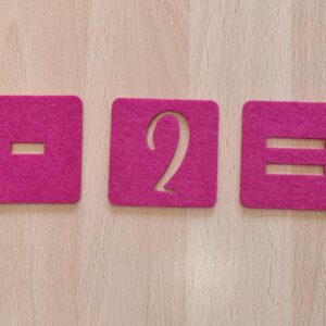 Filz - Mathe- Schule - Mareve Design