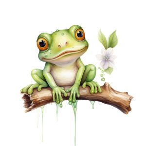 764 cute Frog watercolor 04.png
