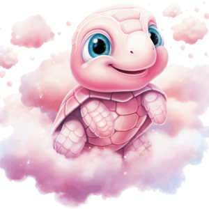 1€ Sale - Schildkröte Rosa - 7cm