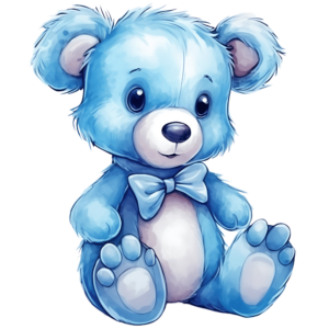 1€ Sale - Teddy Blau - 7cm
