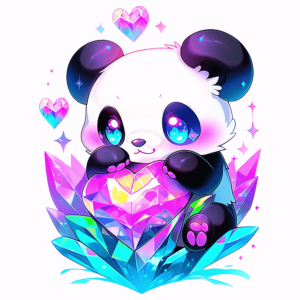 1€ Sale - Panda Diamant - 7cm