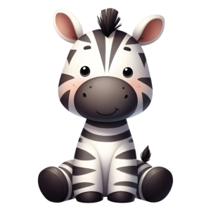 1€ Sale - Zebra Sitzend - 7cm