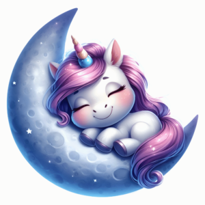 1€ Sale - Einhorn Mond - 7cm