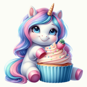 1€ Sale - Einhorn Muffin - 7cm