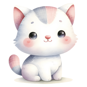 1€ Sale - Babykatze - Rosa Wangen - 7cm