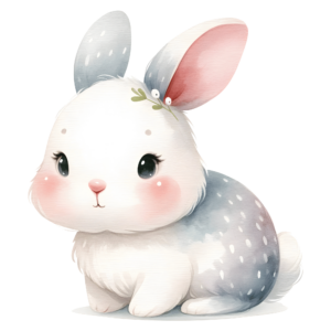 1€ Sale - Babyhase Weiß - 7cm