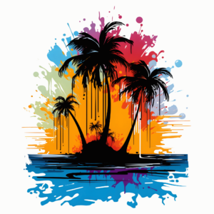1€ Sale - Palme Bunt - 7cm