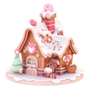1€ Sale - 3D Pfefferkuchenhaus - 7cm