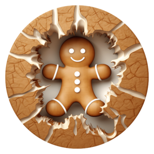 1€ Sale - 3D Pfefferkuchenmann - 7cm