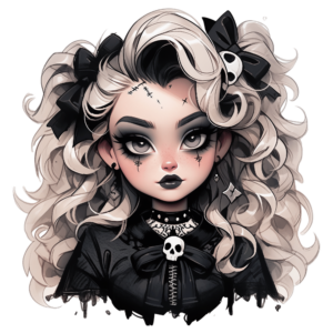 1€ Sale - Girl Gothic - 7cm