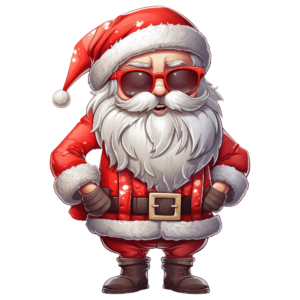 1€ Sale - Cooler Weihnachtsmann - 7cm