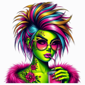 1€ Sale - Sonderedition - Grüne Frau - Fresh - 7cm