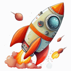 1€ Sale - Rakete - 7cm