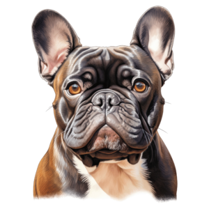 1€ Sale - Französische Bulldogge Bunt - 7cm