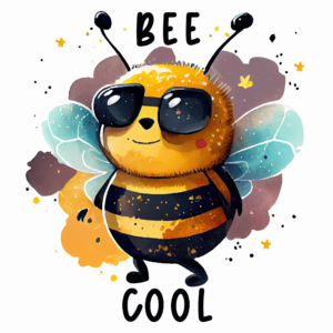 1€ Sale - Bee Cool - Biene - 7cm