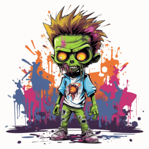 1€ Sale - Zombie Bunt - 7cm