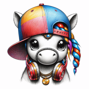 1€ Sale - Einhorn Cool - 7cm