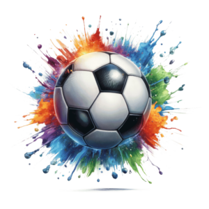1€ Sale - Fußball Bunt - 7cm