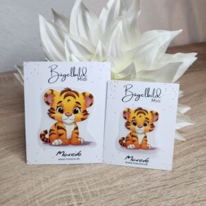Midi/Mini Bügelbilder Designkarte - Tiger