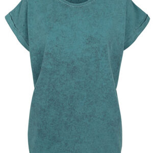Ladies´ Acid Washed Extended Shoulder Tee