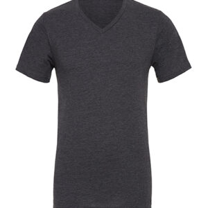 Unisex Heather CVC Short Sleeve V-Neck Tee