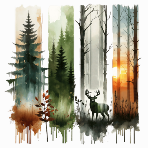Bügelbild - Design - Forrest