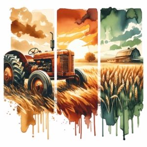 Bügelbild - Design - Landwirt