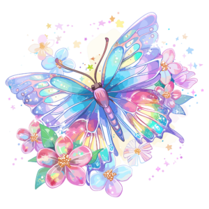 Bügelbild - Schmetterling - Diamant