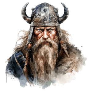Bügelbild - Wikinger - Mann