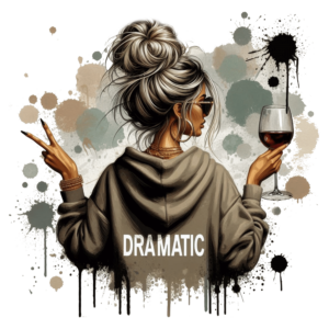 Bügelbild - Frau - Dramatic