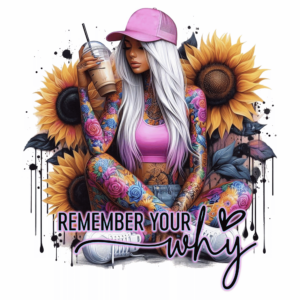 Bügelbild - Frau - Remember