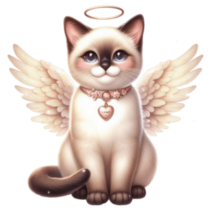 Bügelbild - Katze - Engel