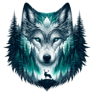 Bügelbild - Wolf - Wild - Forrest 4