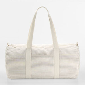 Striped Organic Cotton Barrel Bag