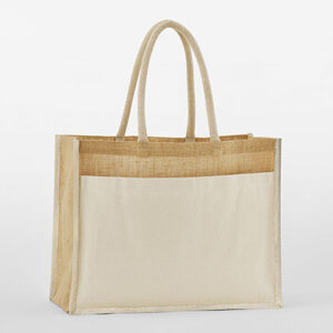 Cotton Pocket Natural Starched Jute Shopper
