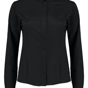 Women´s Tailored Fit Shirt Mandarin Collar Long Sleeve