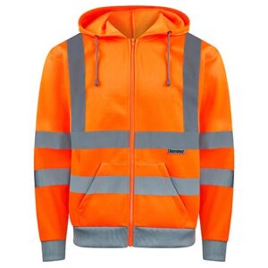 Hi-Vis Workwear Hooded Sweat-Jacket Galway