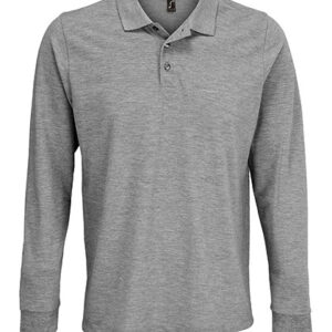 Unisex Long Sleeve Polycotton Polo Shirt