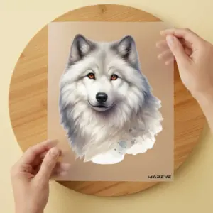 Bügelbild/Sticker - Artic - Wolf - Vorderansicht