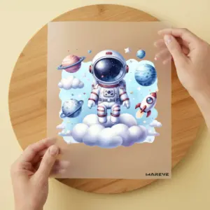 Bügelbild/Sticker - Astronaut - Weltall