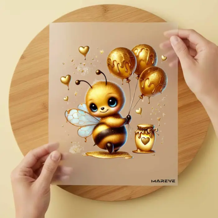 Biene-goldene-Ballons