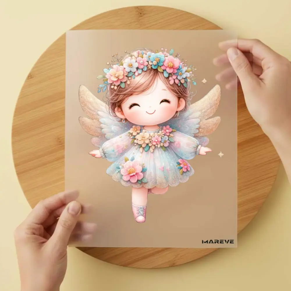 Bügelbild/Sticker - Blumenmädchen - Engel