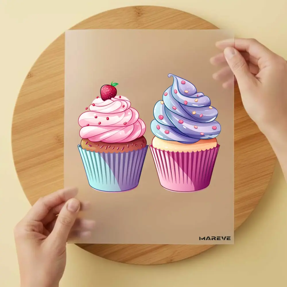 Bügelbild/Sticker - 2 Muffins