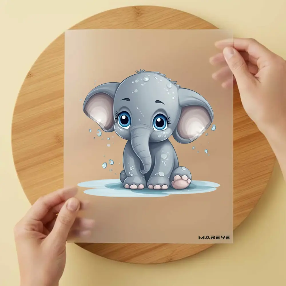 Bügelbild/Sticker - Baby - Elefant