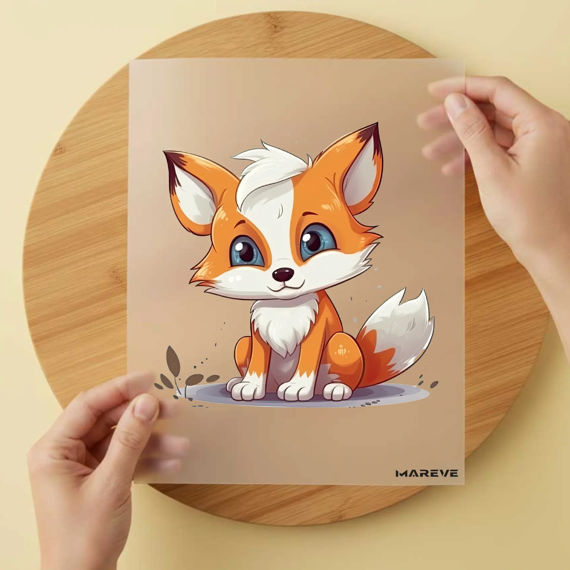 Bügelbild-Baby-Fuchs