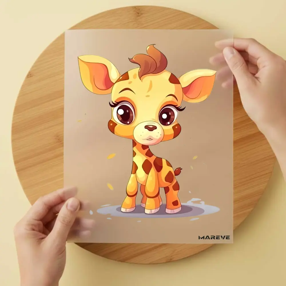 Bügelbild/Sticker - Baby - Giraffe