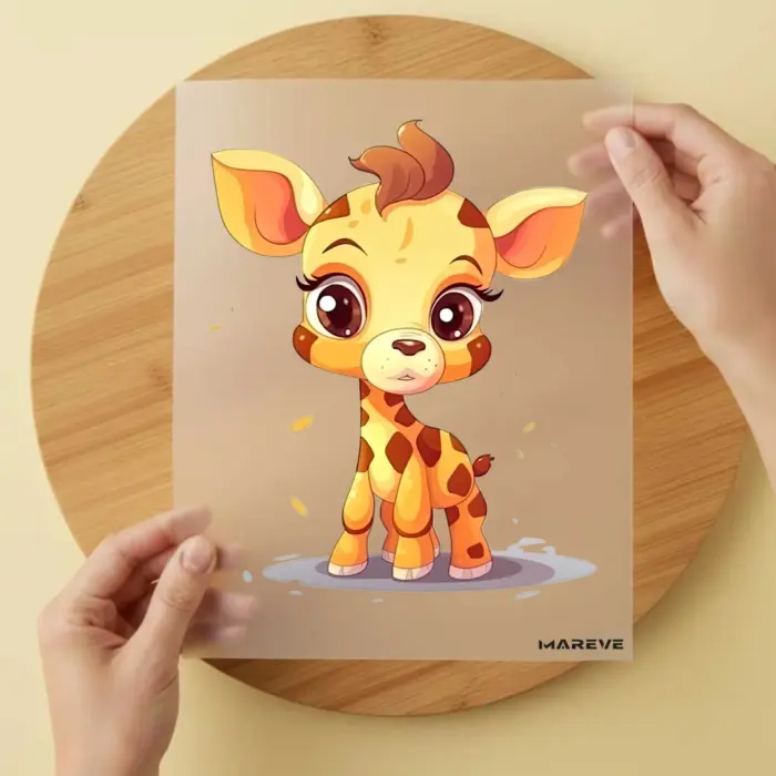 Bügelbild-Baby-Giraffe