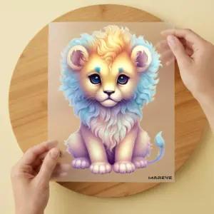 Bügelbild/Sticker - Baby - Löwe