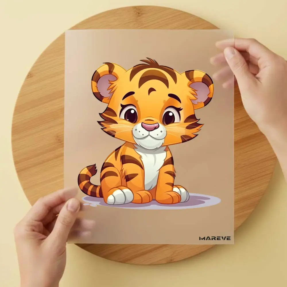 Bügelbild/Sticker - Baby - Tiger